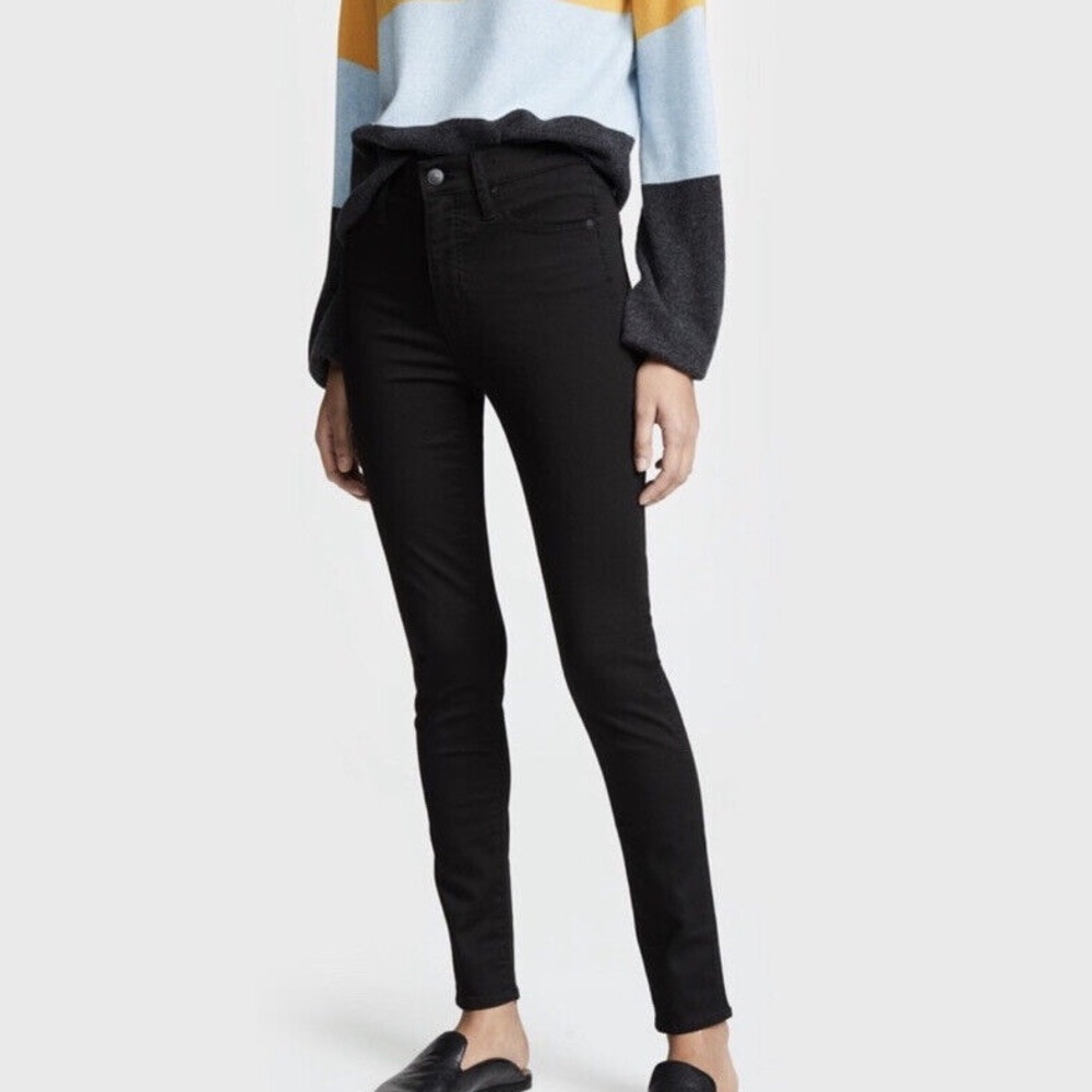 Madewell Tall 9” High-rise Black Skinny Jeans